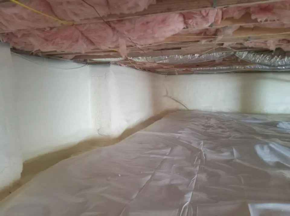 Crawl space encapsulation with closed-cell spray foam for Metal Roof Coating in Chula Vista